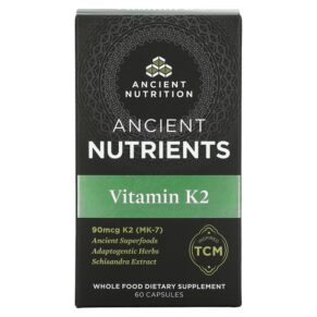 Thực phẩm chức năng Dr. Axe / Ancient Nutrition Ancient Nutrients Vitamin K2 60 Capsules 816401023407