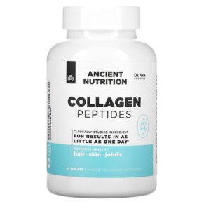 Thực phẩm chức năng Dr. Axe / Ancient Nutrition Collagen Peptides 30 Tablets 816401025708