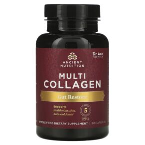 Thực phẩm chức năng Dr. Axe / Ancient Nutrition Multi Collagen Gut Restore 90 Capsules 816401025142