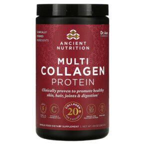 Thực phẩm chức năng Dr. Axe / Ancient Nutrition Multi Collagen Protein Unflavored 8.6 oz (242.4 g) 816401022172