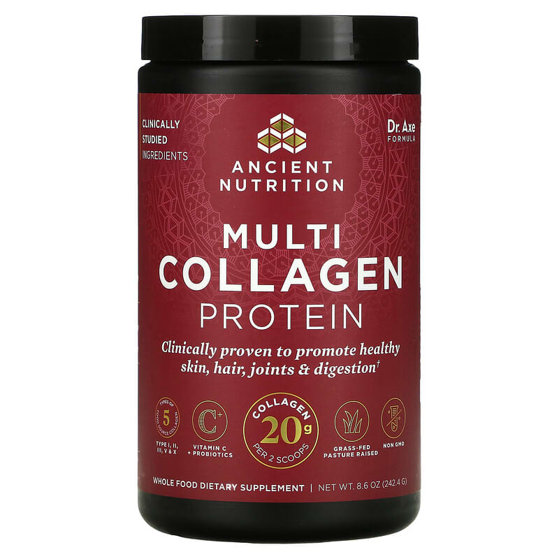 Dr. Axe / Ancient Nutrition Multi Collagen Protein Unflavored 8.6 oz (242.4 g) 8 Thực phẩm chức năng Dr. Axe / Ancient Nutrition Multi Collagen Protein Unflavored 8.6 oz (242.4 g) 816401022172