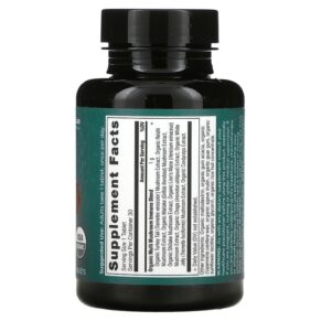 Thực phẩm bổ sung Dr. Axe / Ancient Nutrition Multi Mushroom Daily Immune Defense 30 Tablets 816401025548