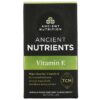 Thực phẩm chức năng Dr. Axe / Ancient Nutrition Vitamin E 60 Capsules 816401023384