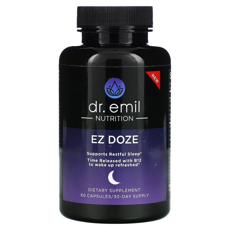Dr. Emil Nutrition EZ DOZE 60 Capsules 8 Thực phẩm chức năng Dr. Emil Nutrition EZ DOZE 60 Capsules 850002956504