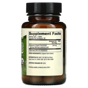 Thực phẩm bổ sung Dr. Mercola Biodynamic Organic Fermented Moringa 90 Tablets 813006018920