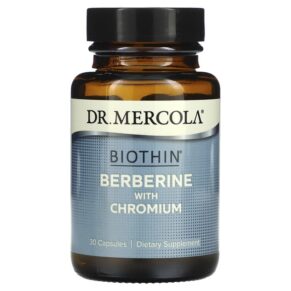 Thực phẩm chức năng Dr. Mercola Biothin Berberine with Chromium 30 Capsules 810094210083