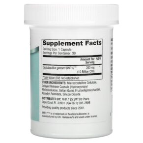 Thực phẩm bổ sung Dr. Mercola Biothin Probiotic Lactobacillus Gasseri 10 Billion CFU 30 Capsules 810487036481