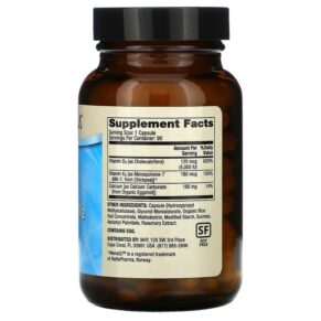 Thực phẩm bổ sung Dr. Mercola Calcium with Vitamins D3 & K2 90 Capsules 813006019958