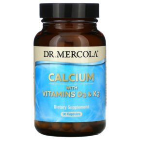 Thực phẩm chức năng Dr. Mercola Calcium with Vitamins D3 & K2 90 Capsules 813006019958