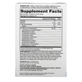 Dr. Mercola Complete Probiotics Powder Packets for Kids Natural Raspberry 10 Billion CFU 30 Packets 0.12 oz (3.5 g) Each 3 Thực phẩm bổ sung Dr. Mercola Complete Probiotics Powder Packets for Kids Natural Raspberry 10 Billion CFU 30 Packets 0.12 oz (3.5 g) Each 813006011983