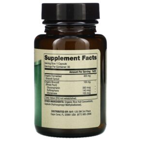 Thực phẩm bổ sung Dr. Mercola Fermented Broccoli Sprouts 30 Capsules 813006017763