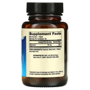 Thực phẩm bổ sung Dr. Mercola H2 Molecular Hydrogen 30 Tablets 810487032551