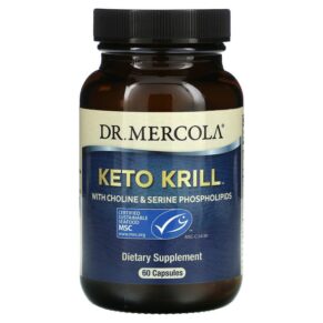 Thực phẩm chức năng Dr. Mercola Keto Krill with Choline & Serine Phospholipids 60 Capsules 810487031974