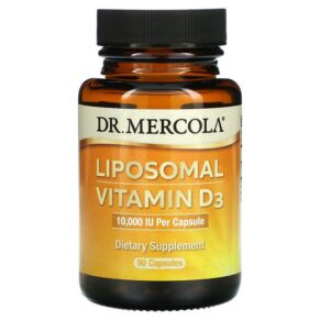 Thực phẩm chức năng Dr. Mercola Liposomal Vitamin D3 10.000 IU 90 Capsules 810487032018