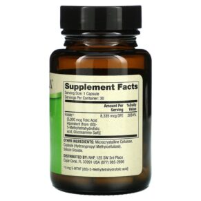 Thực phẩm bổ sung Dr. Mercola Methyl Folate 5 mg 30 Capsules 810487030861