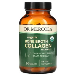 Thực phẩm chức năng Dr. Mercola Organic Bone Broth Collagen 90 Tablets 810487031455