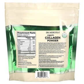 Thực phẩm bổ sung Dr. Mercola Organic Collagen Powder Vanilla 10.74 oz (304.5 g) 810487032476