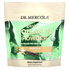 Thực phẩm chức năng Dr. Mercola Organic Collagen Powder Vanilla 10.74 oz (304.5 g) 810487032476