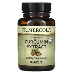 Thực phẩm chức năng Dr. Mercola Organic Curcumin Extract 30 Tablets 810487033527