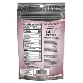 Thực phẩm bổ sung Dr. Mercola Organic Fermented Beet Powder 5.29 oz (150 g) 813006018401