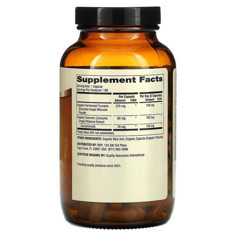 Dr. Mercola Organic Fermented Turmeric 180 Capsules 2 Thực phẩm bổ sung Dr. Mercola Organic Fermented Turmeric 180 Capsules 810487032377