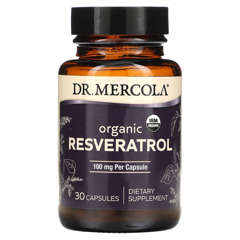 Dr. Mercola Organic Resveratrol 100 mg 30 Capsules 8 Thực phẩm chức năng Dr. Mercola Organic Resveratrol 100 mg 30 Capsules 810094210885