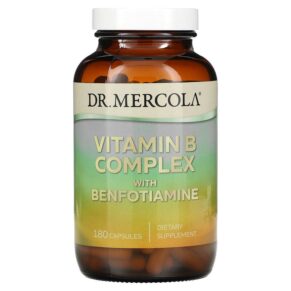 Thực phẩm chức năng Dr. Mercola Vitamin B Complex with Benfotiamine 180 Capsules 810487031806