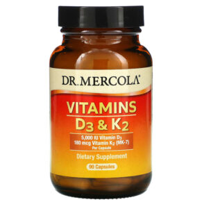Thực phẩm chức năng Dr. Mercola Vitamins D3 & K2 90 Capsules 813006019965