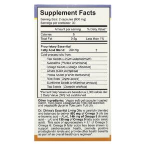 Thực phẩm bổ sung Dr. Ohhira's Essential Formulas Inc. Essential Living Oils 60 Capsules 695927121329