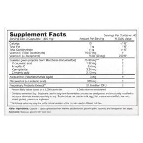 Dr. Ohhira's Essential Formulas Inc. Propolis Plus 120 Capsules 3 Thực phẩm bổ sung Dr. Ohhira's Essential Formulas Inc. Propolis Plus 120 Capsules 695927121121