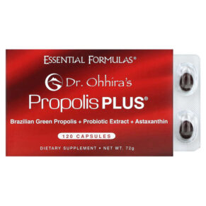 Thực phẩm chức năng Dr. Ohhira's Essential Formulas Inc. Propolis Plus 120 Capsules 695927121121