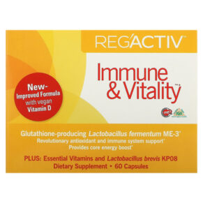 Thực phẩm bổ sung Dr. Ohhira's Essential Formulas Inc. Reg'Activ Immune & Vitality 60 Capsules 695927222026
