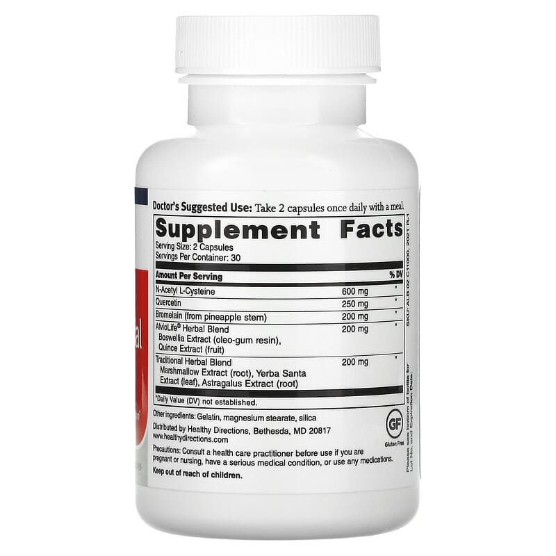 Dr. Sinatra Advanced Lung & Bronchial Support 60 Capsules 2 Thực phẩm bổ sung Dr. Sinatra Advanced Lung & Bronchial Support 60 Capsules 678829201740