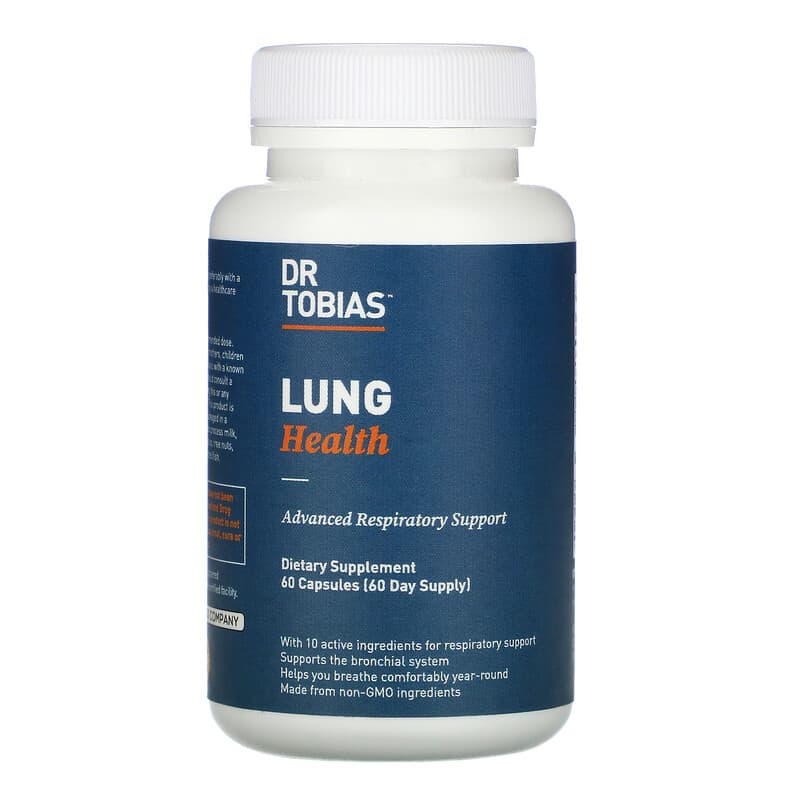 Dr. Tobias Lung Health 60 Capsules 8 Thực phẩm chức năng Dr. Tobias Lung Health 60 Capsules 842367001470