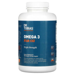 Thực phẩm chức năng Dr. Tobias Omega 3 Fish Oil Triple Strength 180 Softgels 842367001197