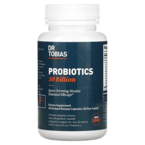 Thực phẩm chức năng Dr. Tobias Probiotics 30 Billion 30 Delayed Release Capsules 842367001227