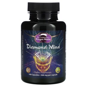 Thực phẩm chức năng Dragon Herbs (Ron Teeguarden) Diamond Mind 500 mg 100 Capsules 679372001603