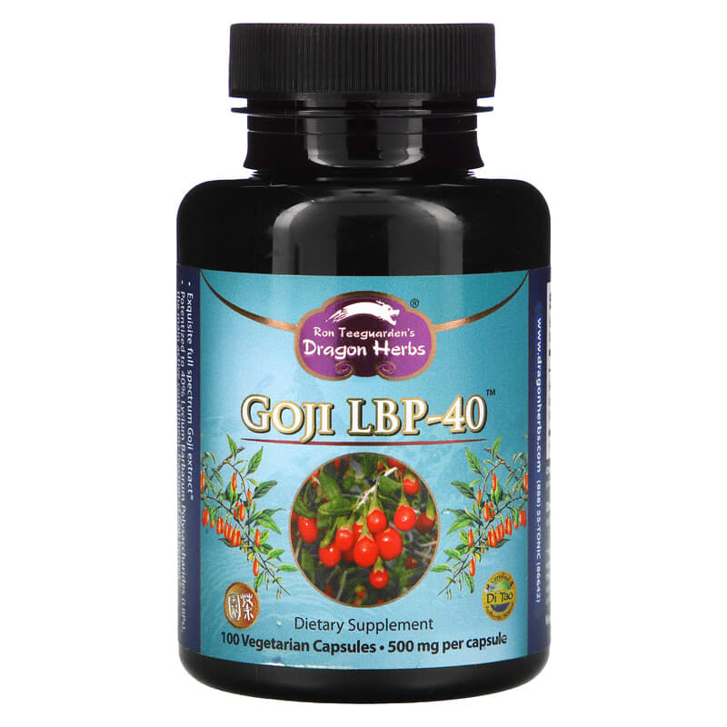 Dragon Herbs (Ron Teeguarden) Goji LBP-40 500 mg 100 Vegetarian Capsules 8 Thực phẩm chức năng Dragon Herbs (Ron Teeguarden) Goji LBP-40 500 mg 100 Vegetarian Capsules 679372005274