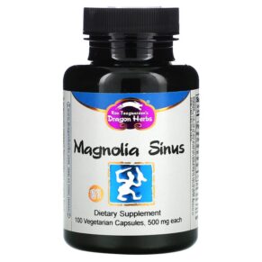 Thực phẩm chức năng Dragon Herbs (Ron Teeguarden) Magnolia Sinus 500 mg 100 Vegetarian Capsules 679372002013
