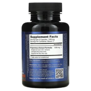 Thực phẩm bổ sung Dragon Herbs (Ron Teeguarden) Tom Kat Potent Jing Tonic For Men 250 mg 100 Capsules 679372005601