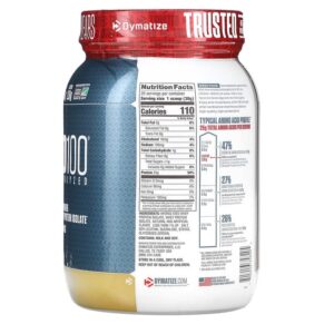 Thực phẩm bổ sung Dymatize ISO 100 Hydrolyzed 100% Whey Protein Isolate Powder Gourmet Vanilla 1.3 lb (600 g) 705016358205