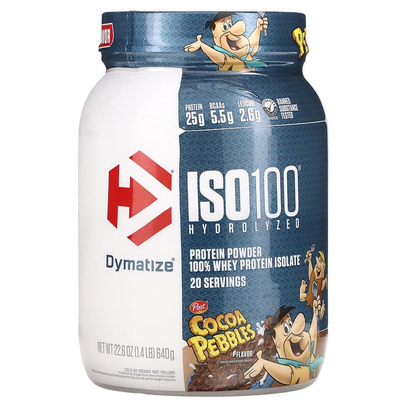 Dymatize ISO100 Hydrolyzed 100% Whey Protein Isolate Cocoa Pebbles 1.4 lb (640 g) 8 Thực phẩm chức năng Dymatize ISO100 Hydrolyzed 100% Whey Protein Isolate Cocoa Pebbles 1.4 lb (640 g) 705016356201