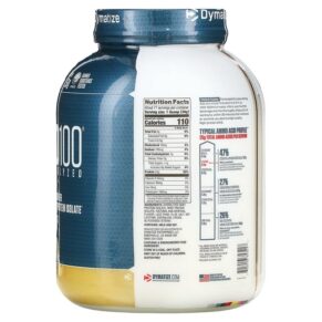 Thực phẩm bổ sung Dymatize ISO100 Hydrolyzed 100% Whey Protein Isolate Gourmet Vanilla 5 lb (2.3 kg) 705016353217