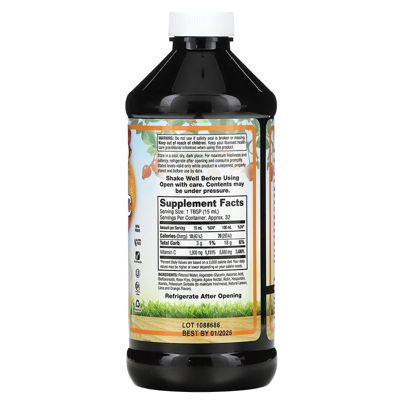 Dynamic Health Liquid Vitamin C Natural Citrus 1.000 mg 16 fl oz (473 ml) 2 Thực phẩm bổ sung Dynamic Health Liquid Vitamin C Natural Citrus 1.000 mg 16 fl oz (473 ml) 790223100396