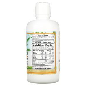 Thực phẩm bổ sung Dynamic Health Organic Aloe Vera Orange Mango 32 fl oz (946 ml) 790223100778