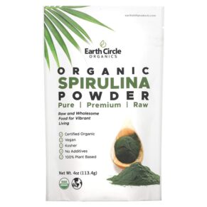 Thực phẩm chức năng Earth Circle Organics Organic Spirulina Powder 4 oz (113.4 g) 813313015049