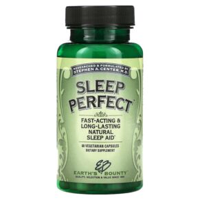 Thực phẩm chức năng Earth's Bounty (Matrix Health) Sleep Perfect 60 Vegetarian Capsules 707990250001