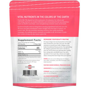 Thực phẩm bổ sung Earthtone Foods Grass-Fed Collagen Peptides Unflavored 16 oz (454 g) 760488373811