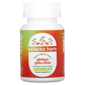 Thực phẩm chức năng Eclectic Institute Freeze Dried Fresh Ginkgo Gotu Kola 275 mg 90 Veg Caps 023363319039