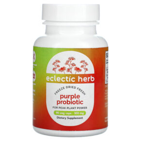 Thực phẩm chức năng Eclectic Institute Freeze Dried Fresh Purple Probiotic 300 mg 90 Veg Caps 023363319107
